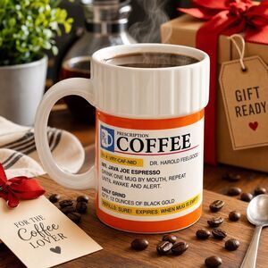 Big Mouth Toys Prescription Coffee Mug Funny Rx Dr Feelgood 12 oz